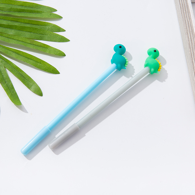 日韩创意可爱卡通小马中性笔文具学生小猫签字笔水笔厂家定制笔帽