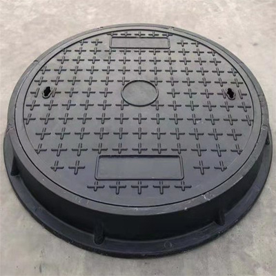 重型树脂井盖70070承重60吨市政主路井盖高分子检查井盖