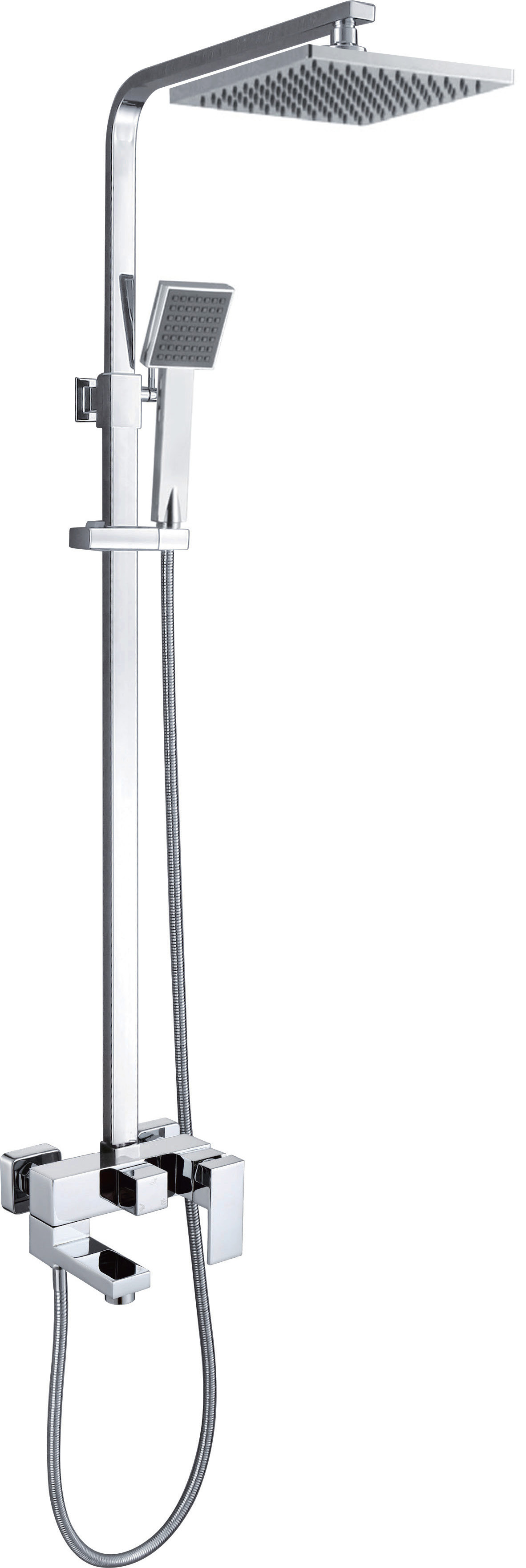 广东黑色电镀淋浴花洒套装手喷花洒头水龙头高端装修酒店外贸出口