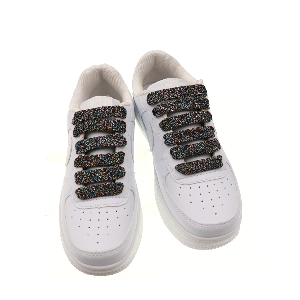 适配麦昆鞋带小白鞋带金银线闪亮加宽扁平反光鞋带 mcqueen鞋带