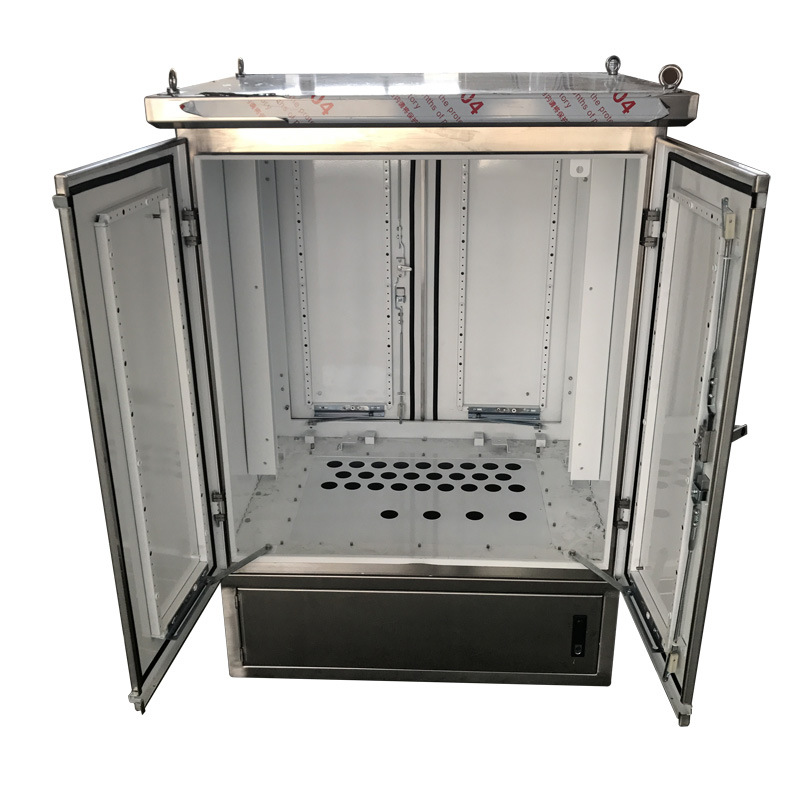 义信泓sus304非标定制不锈钢配电箱 平顶带底座户外防雨配电柜