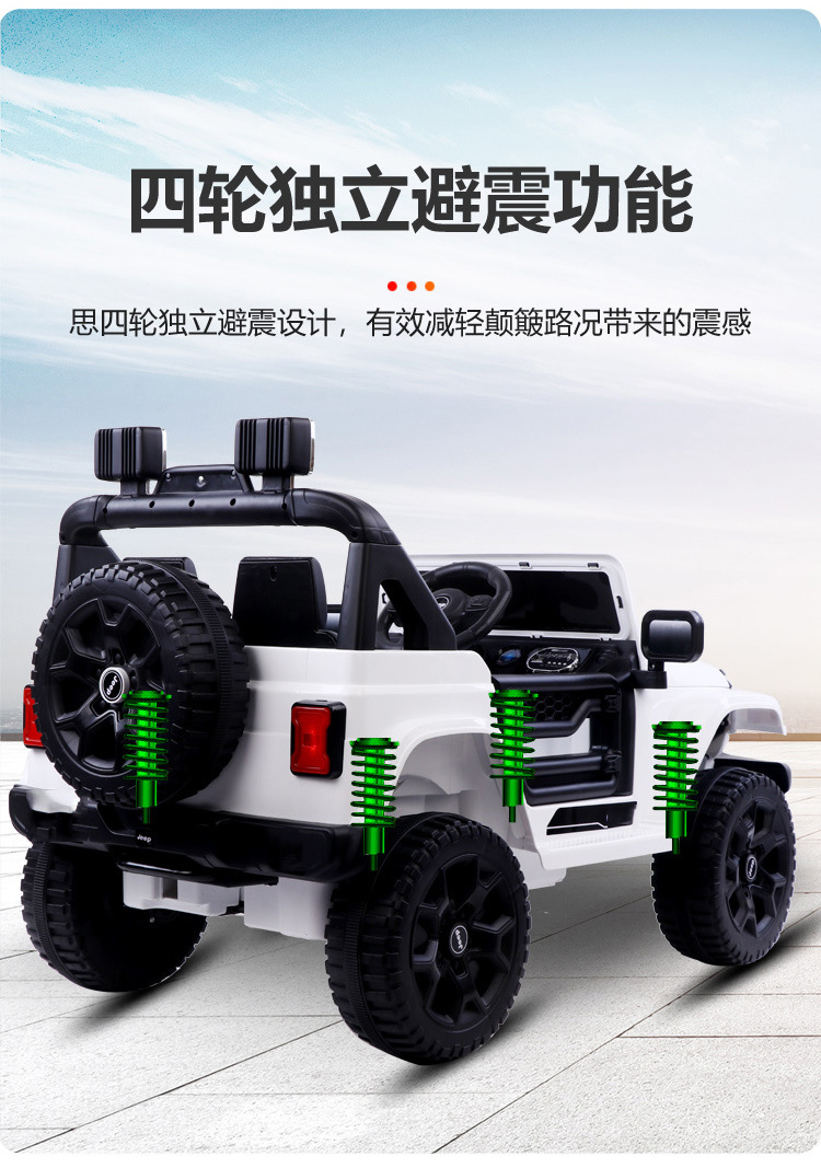 儿童电动四驱车越野车可坐人锂电小孩玩具车新款婴儿早教车四轮