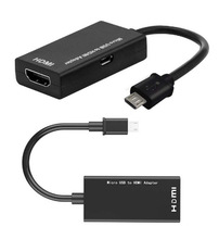 micro usb to hdmi转接线 mirco usb转hdmi高清转换线 手机连电视