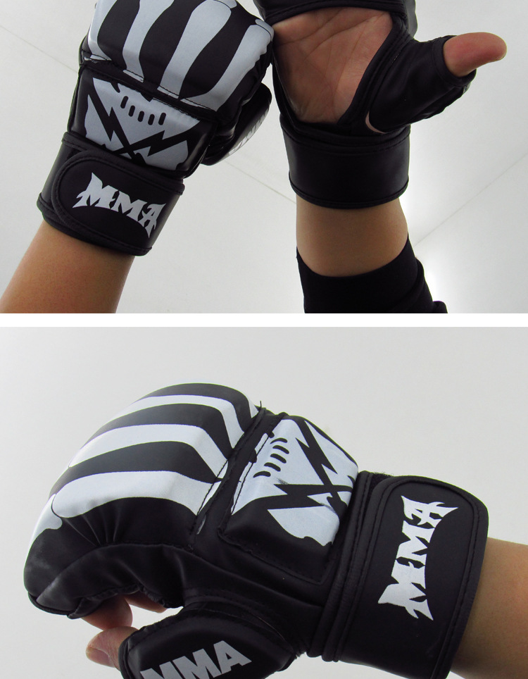 成人专业拳击手套 散打泰拳mma半指分指ufc搏击格斗沙袋训练拳套