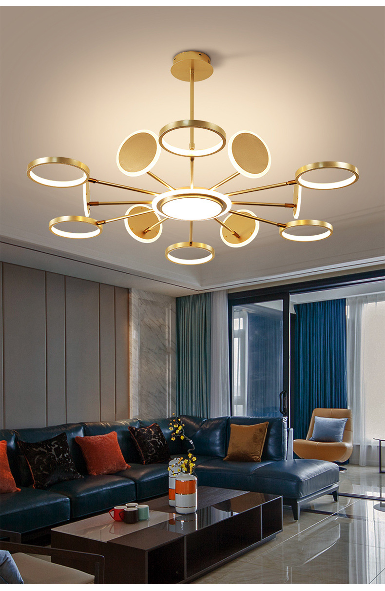 客厅吊灯2020年新款现代简约灯饰北欧灯具创意个性卧室餐厅灯吊灯