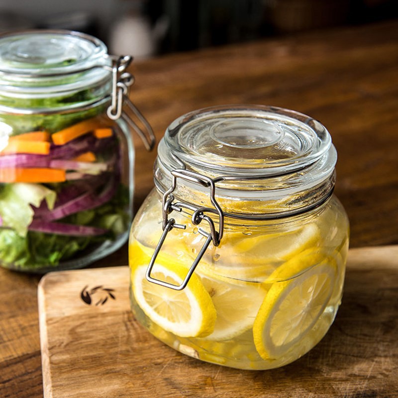 广口玻璃瓶带盖 密封罐食品级 环璃罐柠檬蜂蜜瓶泡菜坛子瓶子储物