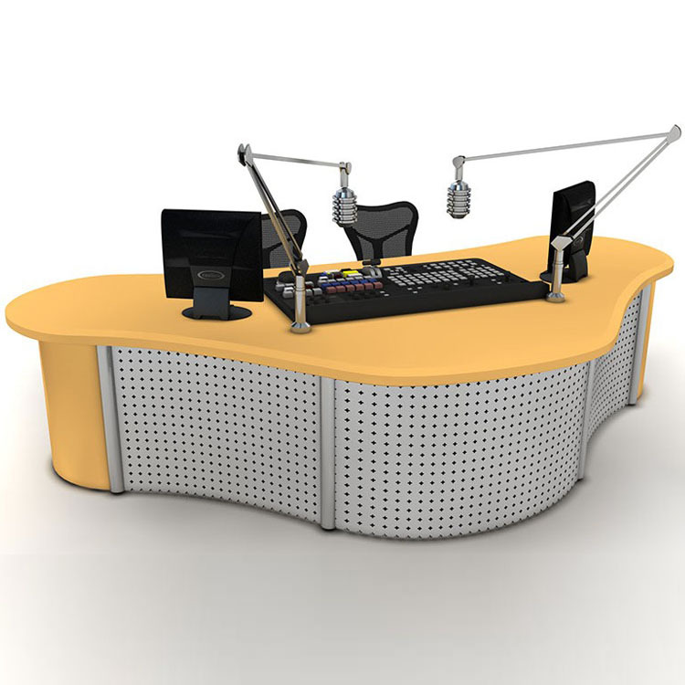 瑞成广播桌播音桌演播桌播音台播音桌非编桌新闻播音台可定制校园