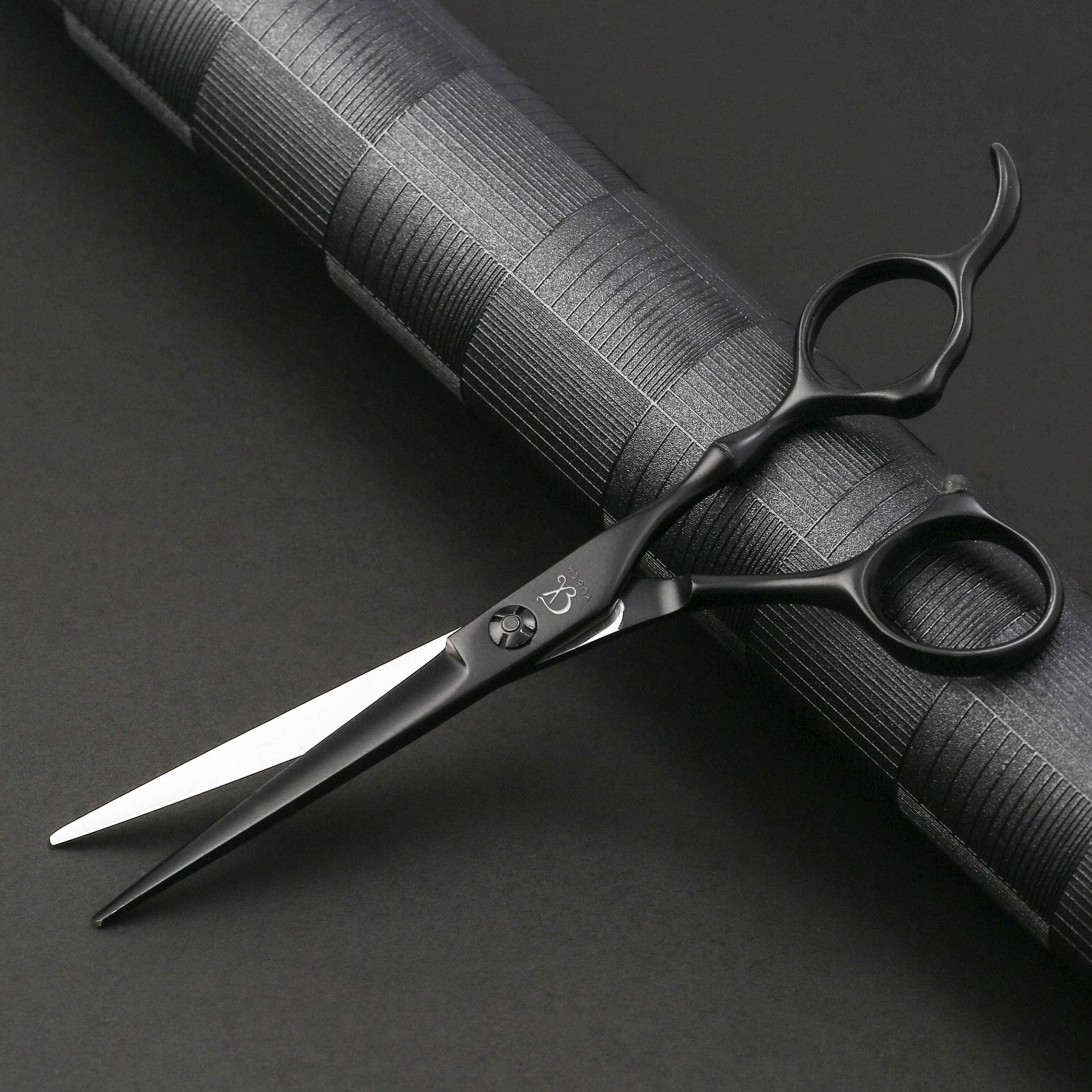 黑色6英寸理发剪刀美发剪头发的剪刀平剪牙剪刘海剪亚马逊热销