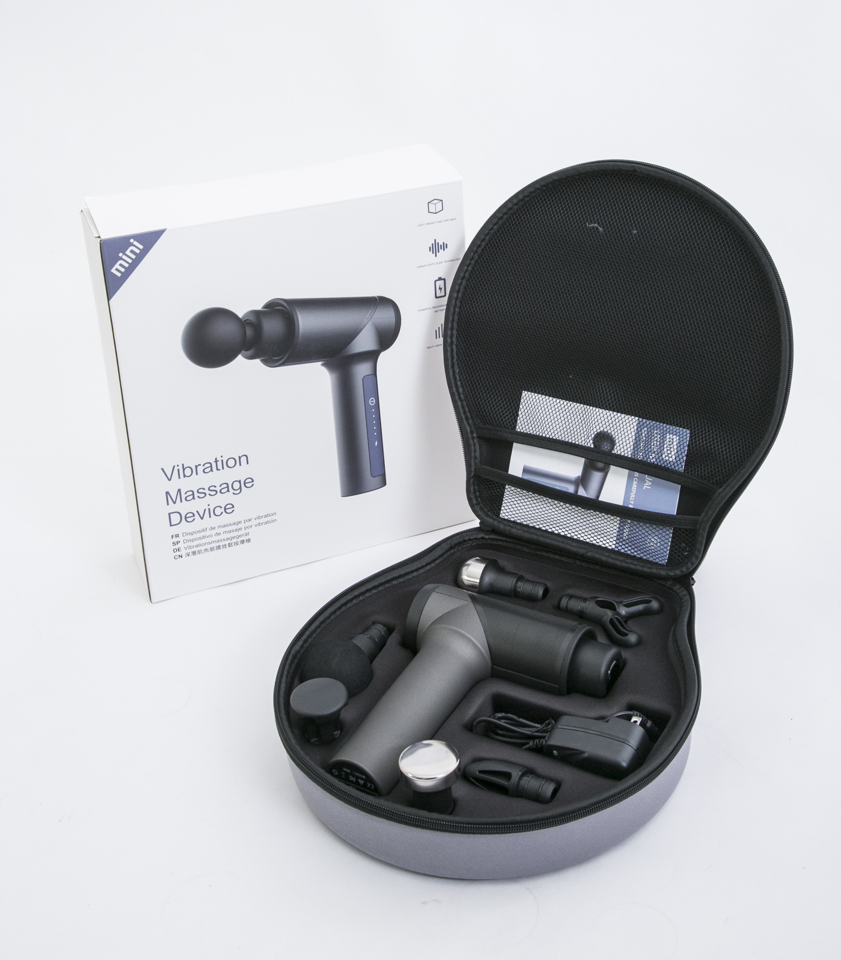 新款mini迷你高频振动震动按摩枪筋膜枪 肌肉经络深度放松器