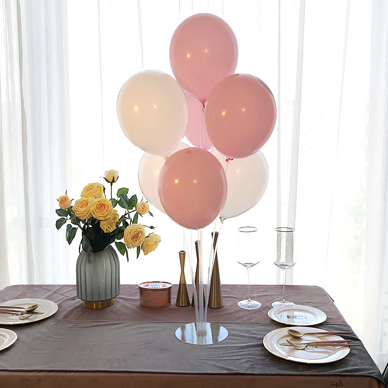 气球桌飘支架气球柱生日派对结婚气球支架套装餐桌波波球拖杆批发