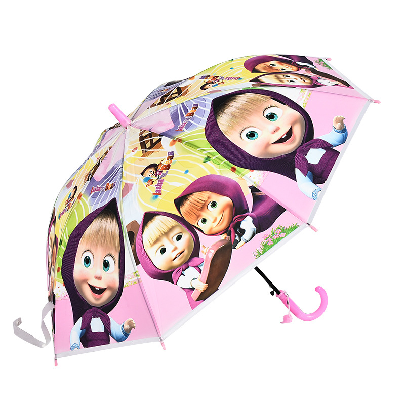 Cartoon Animation Poe Children's Umbrella Cute Creative Gift Umbrella Sun Protection 8-Bone Sun Protection Rain Cover a Variety of Small Long Umbrella