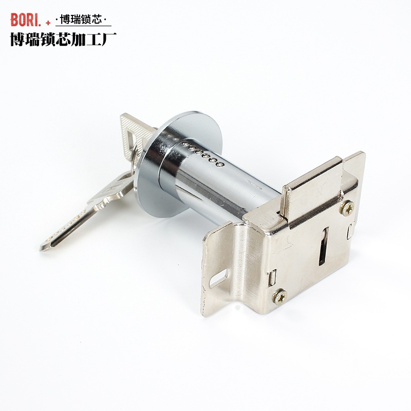 Inner Door Steel Wooden Door Lock Cylinder Single Open Desk Drawer Lock File Cabinet Lock Built-in Lock Drawer Lock round Hole Lock Cylinder