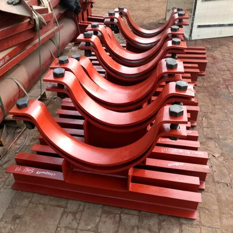 水平管道管夹滑动支座轴向滑动支座曲面槽滑动支座化工标准定制