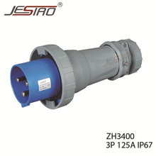 中穗 3芯高品质防水工业插头ZH3400 3P 125A IP67 工业插头插座