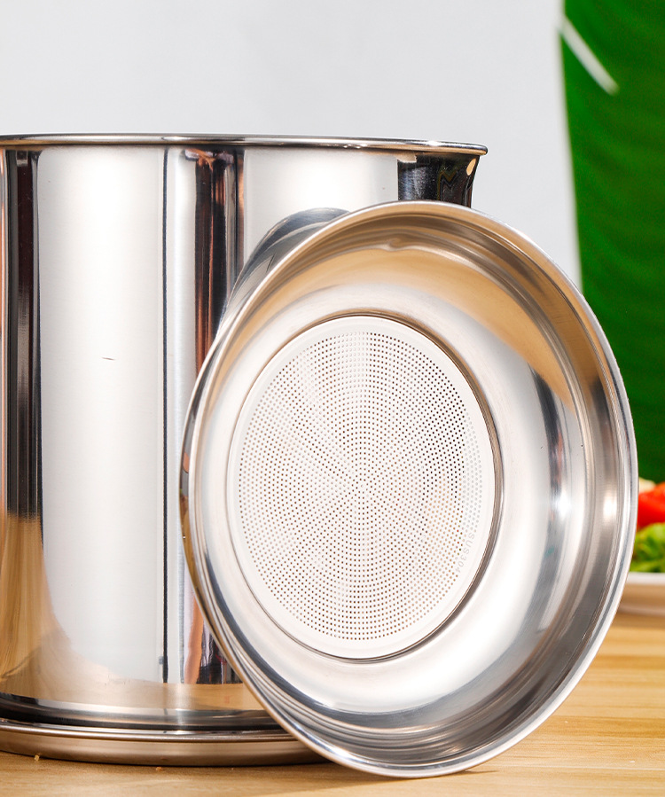 304不锈钢油壶厨房家用油罐带盖大容量油壶过滤油罐鹰钩嘴油壶