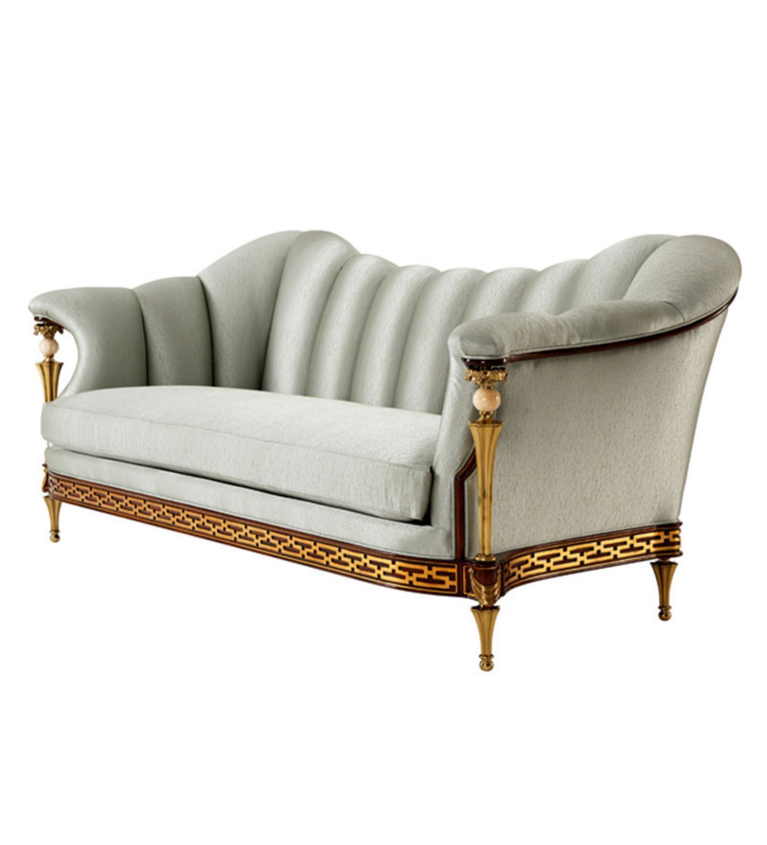 亚历山大四人沙发别墅大宅会所奢华三人沙发英式欧式古典三人沙发