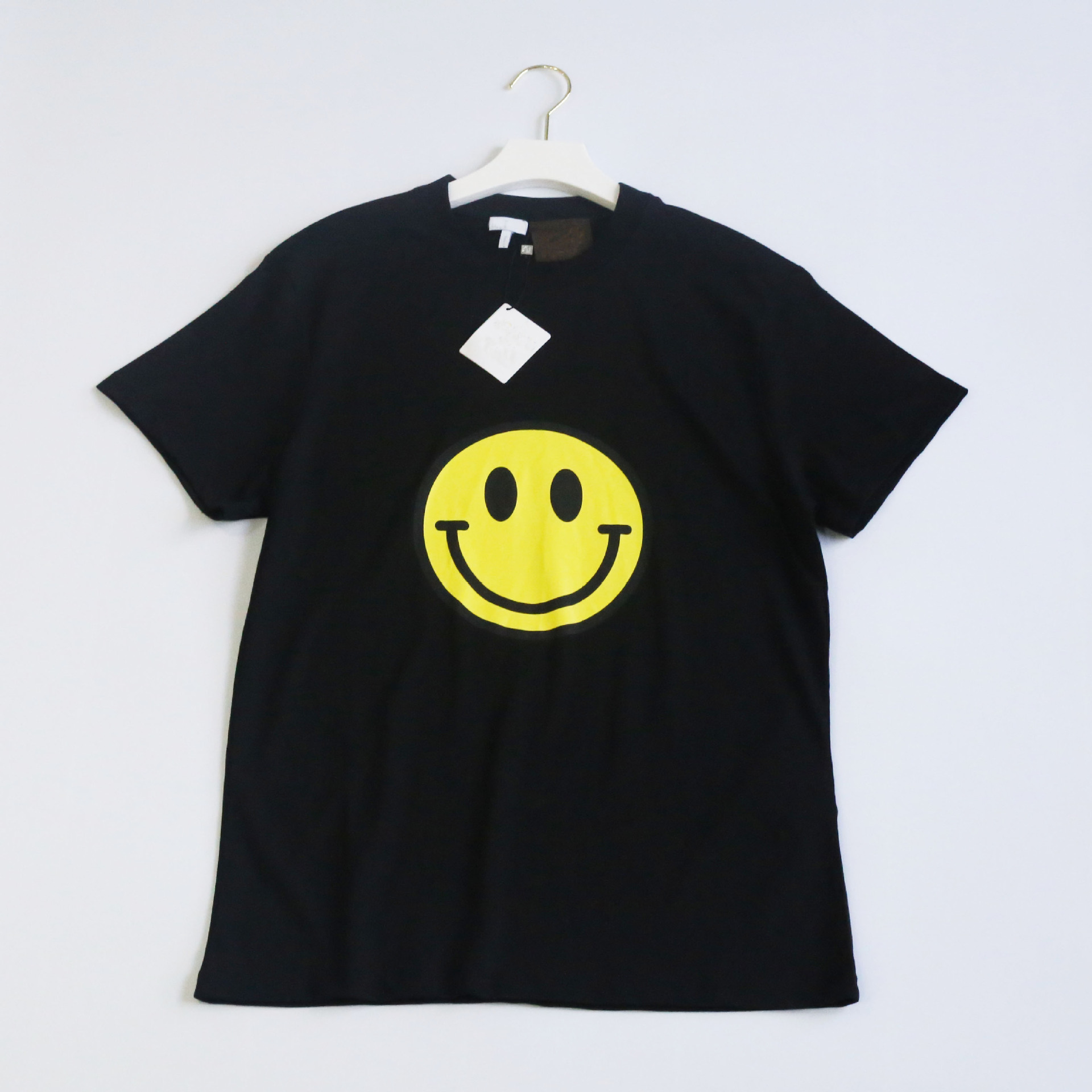 21夏季新款明星同款纯棉短袖韩版宽松ins潮笑脸印花t恤女上衣批发