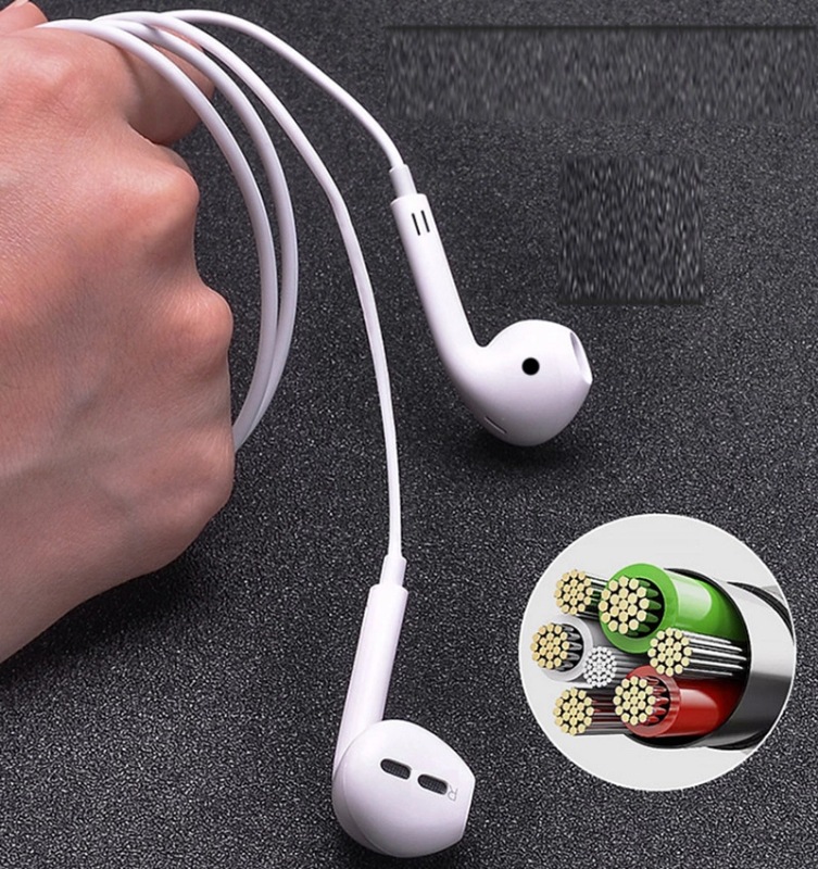 适用于 苹果手机耳机耳塞式有线重低音lightning扁头弹窗蓝牙耳机