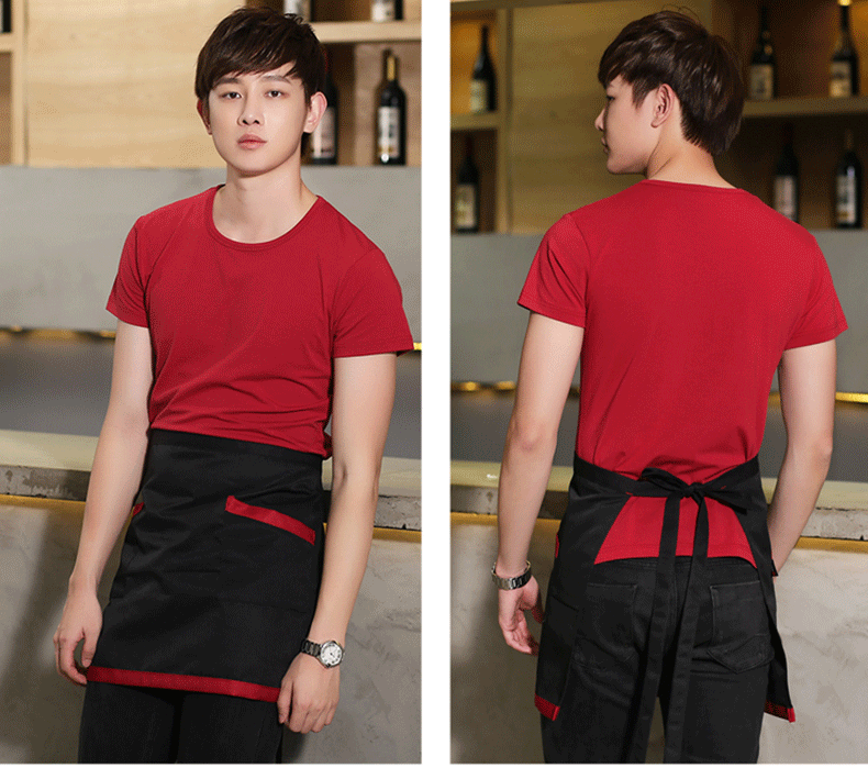 6短袖烧烤工作服餐饮t恤快餐服务员火锅店餐厅饭店工作服装女棉