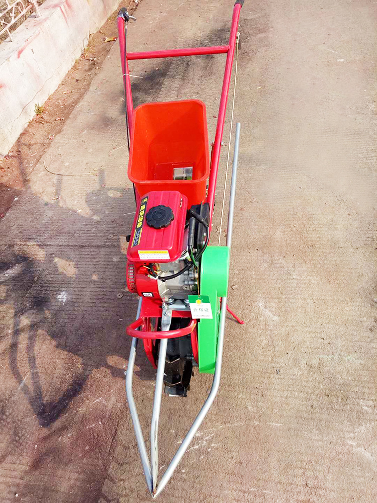 汽油机单行花生播种机小型花生点播机家用花生种植机毛豆种植机