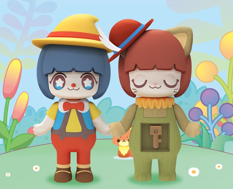 正版kimmy &miki童话系列第二弹白雪公主小矮人潮玩公仔摆件盲盒