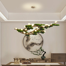 树枝吊灯日式北欧禅意艺术树杈茶楼室迎客松装饰大堂餐厅酒店灯具