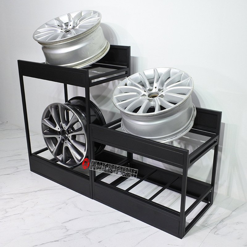 汽车轮毂展示架钢圈架子汽车4s店展架轮毂展示台汽车用品胎铃货架