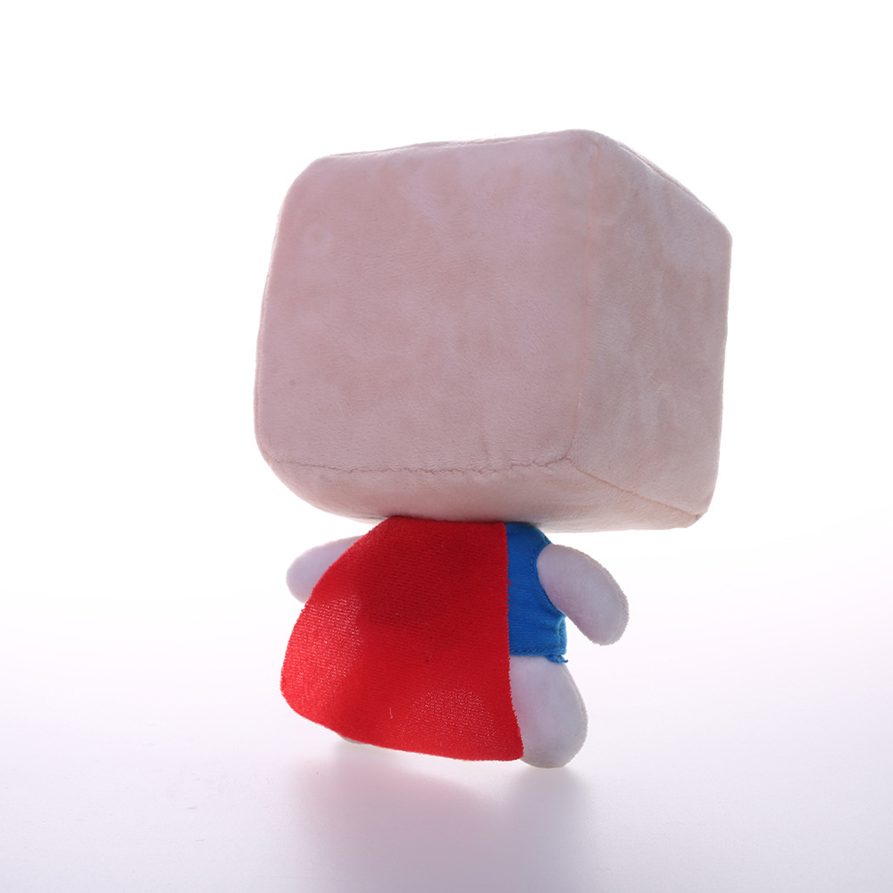 定做方头小哥快乐小丸子毛绒玩具可爱萌公仔玩偶