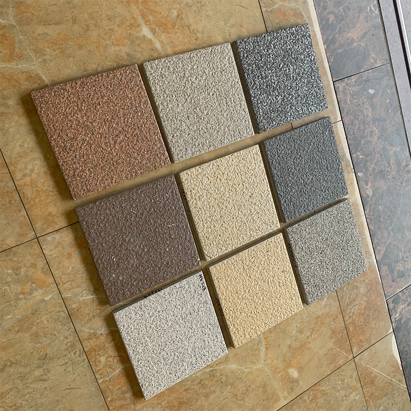 芝麻灰200x200广场砖户外地砖车库停车场人行走道地砖