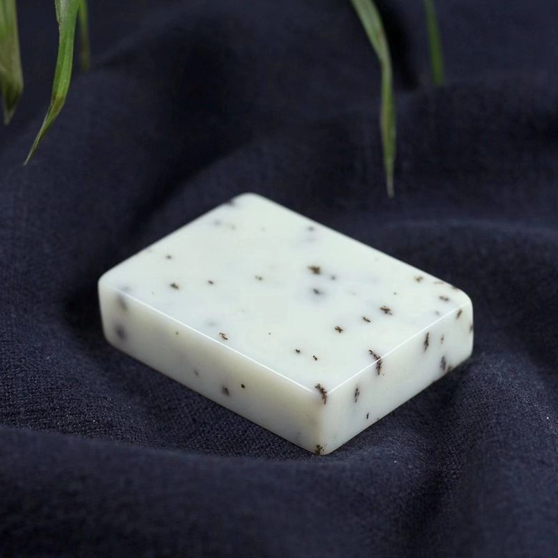 温润斋天然和田玉桂花糕料玉石平安无事牌子挂件送证书玉平安牌