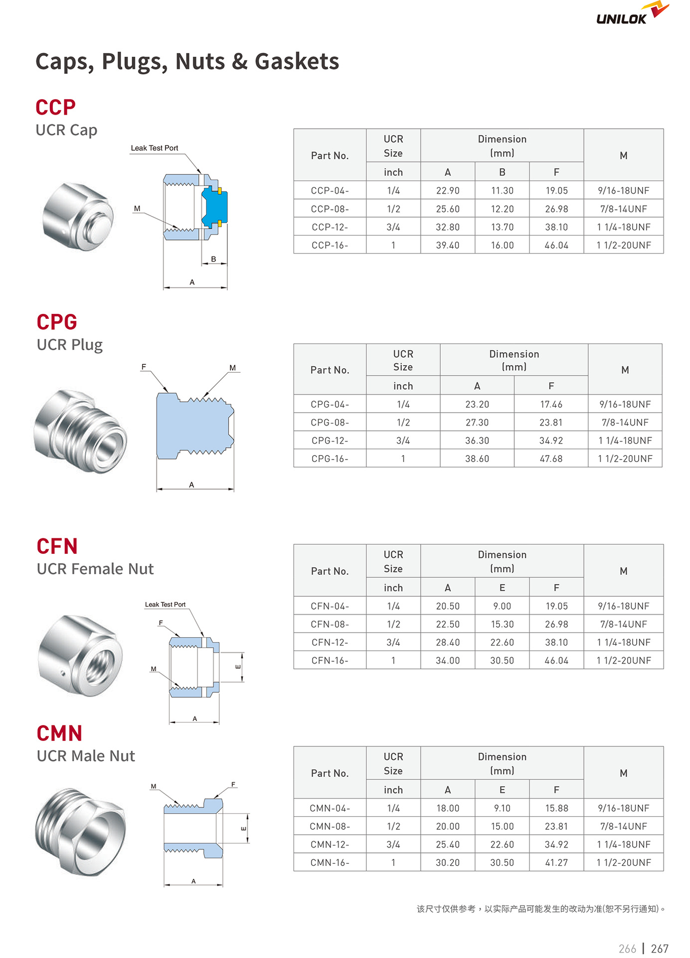 韩国unilok vcr 堵头vcr cap vcr plug vcr接头