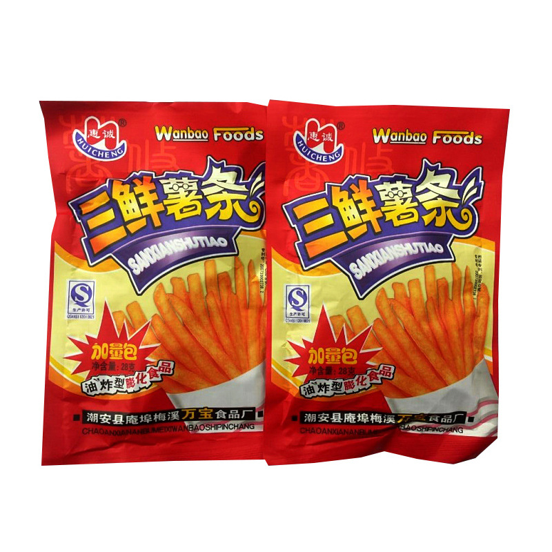 惠城三鲜薯条26g油炸膨化小零食学校园零食