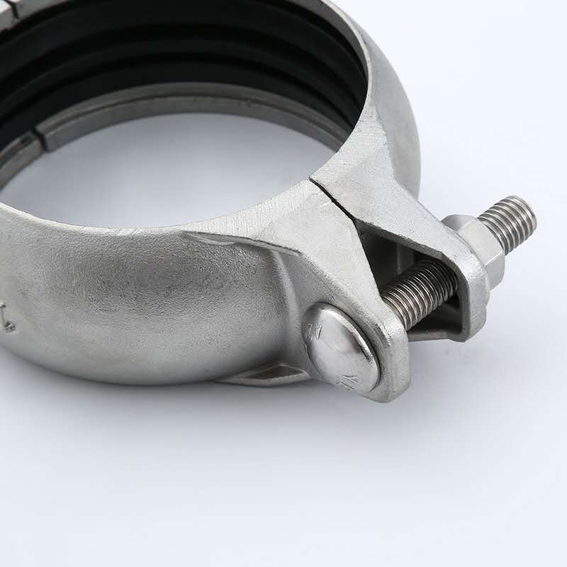 自来水 供水设备 全不锈钢 沟槽钢卡 卡箍 dn32-300 渝湘 万家连