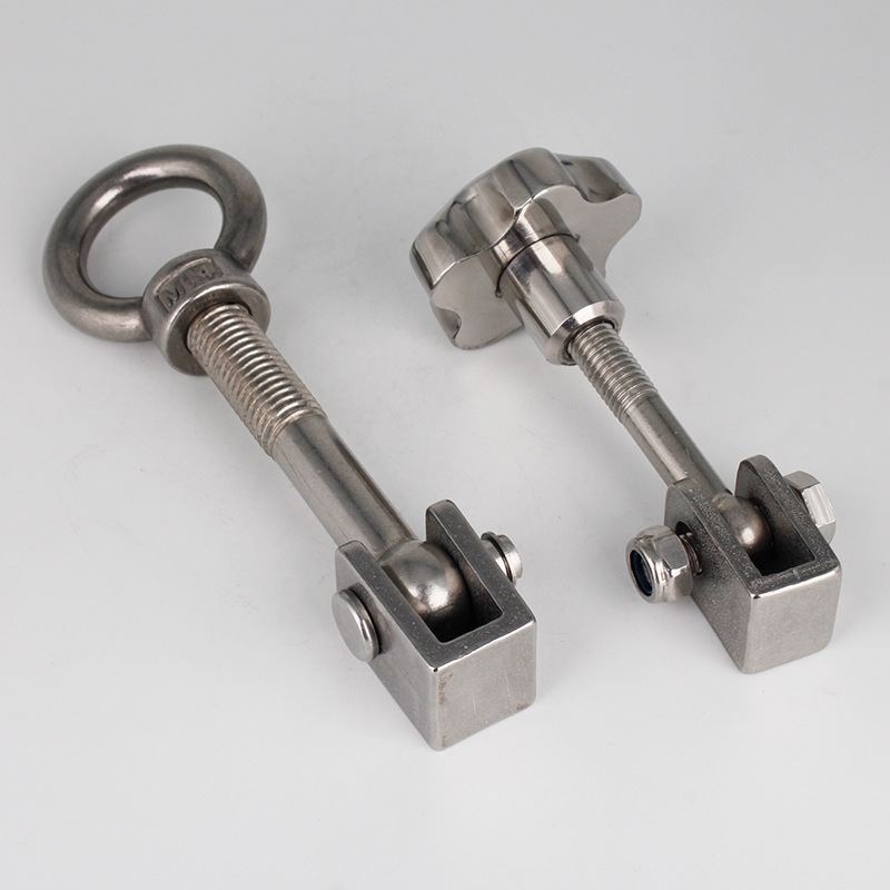 304不锈钢压力罐盖吊环螺母螺丝锁紧套装人孔梅花手柄螺栓u型扣件