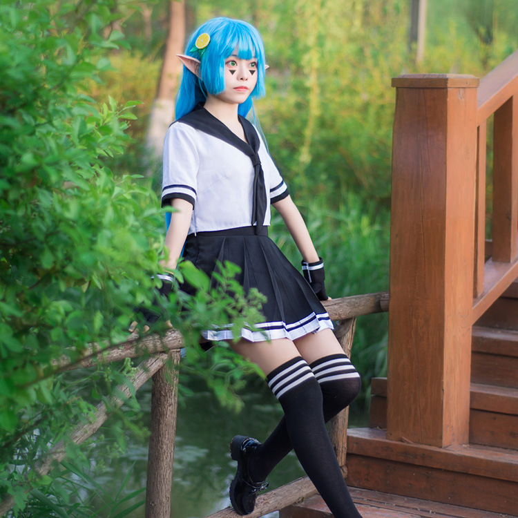 上衣加长动漫制服凹凸世界柠檬妹安莉洁cosplay服水手服一件代发