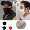 goods in stock Rhinestone pure cotton three layers Mask dustproof Black and white Europe and America Cotton masks Middle East Face clean comfortable