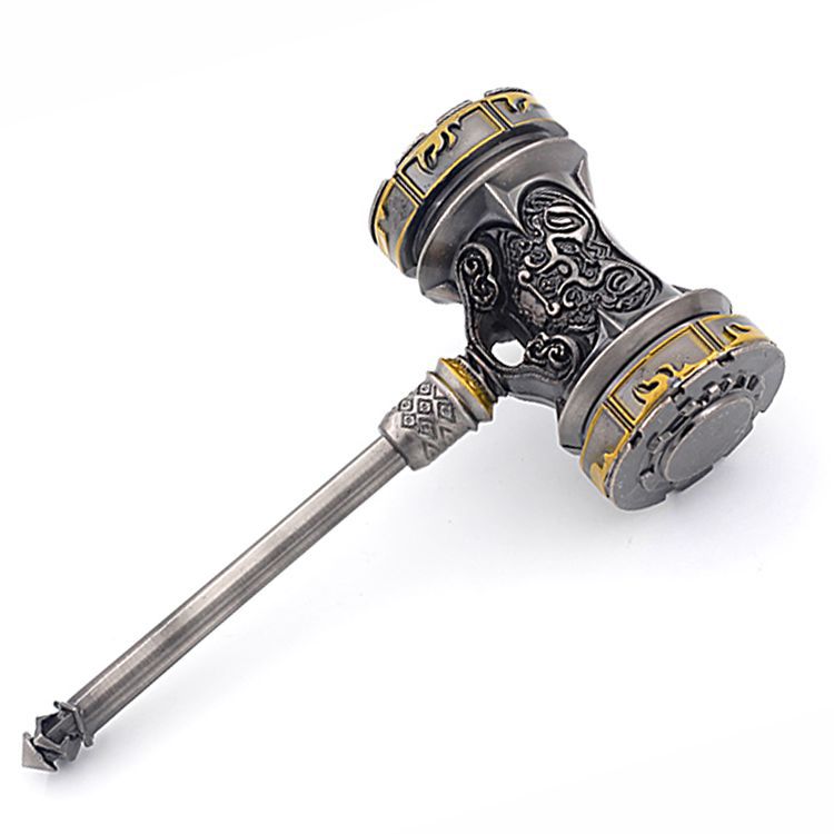 斗罗大陆2武器锤子龙王传说唐三昊天锤新款锌合金武器模型20厘米