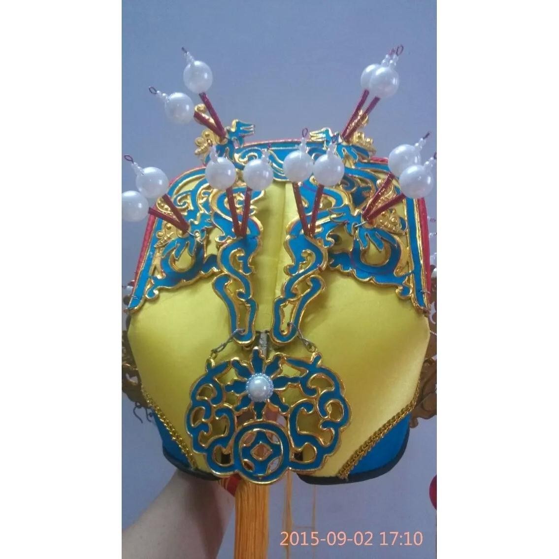 京剧戏曲九龙冠王爷八贤王皇帝帽软王帽帝王盔帽头盔古装帽