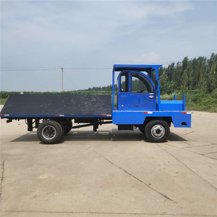 侧翻平板自卸车 六轮农用四驱工程侧翻平板车 工程拉钢筋四不像车
