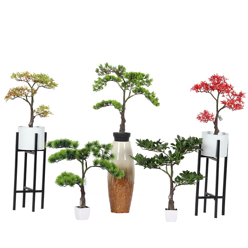 Factory Direct Supply Indoor Desktop Sofa Small Coffee Table TV Background Wall Decoration Simulation Welcome Banyan Potted Plants