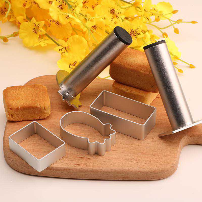 加厚凤梨酥模具铝合金糖霜饼干模具凤梨酥压模器压板小长方