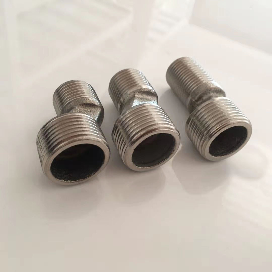 不锈钢加厚6分转4分偏心对丝加长对丝变径区脚弯角曲水暖接头