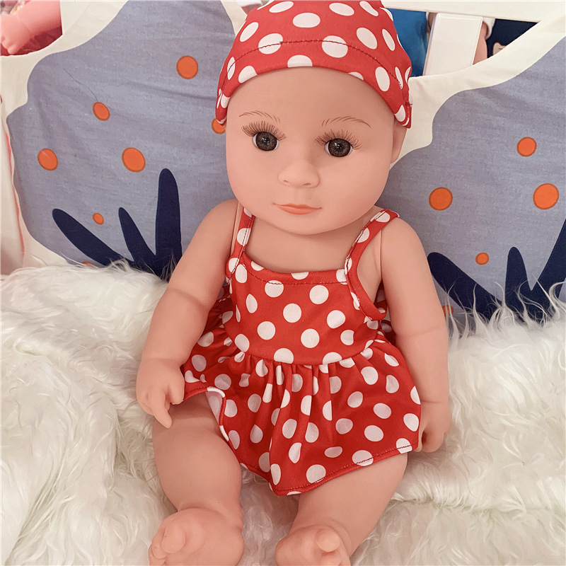 仿真娃娃全软胶婴儿假洋娃娃搪胶女孩小宝宝公仔陪孩子洗澡玩具