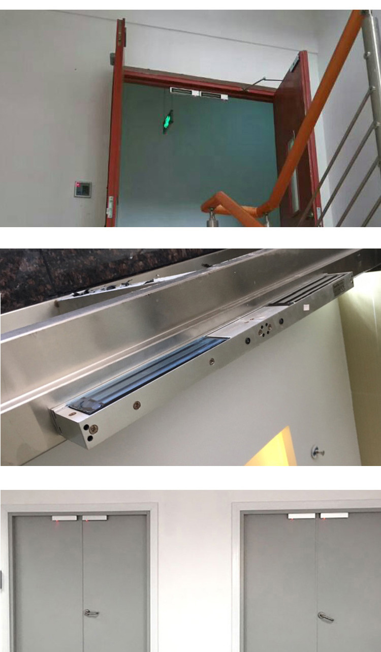 180kg双门磁力锁 180公斤电磁锁 180kg连体磁力锁 玻璃门磁力锁