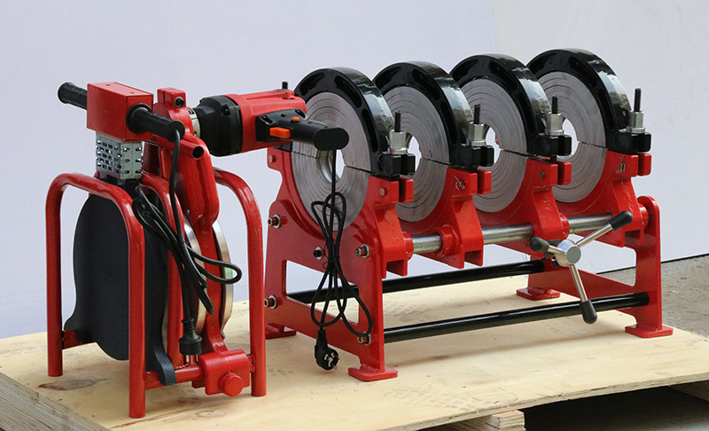 昊天热熔机手动手摇pe对焊机四环90-250热熔焊接机热熔对接焊机