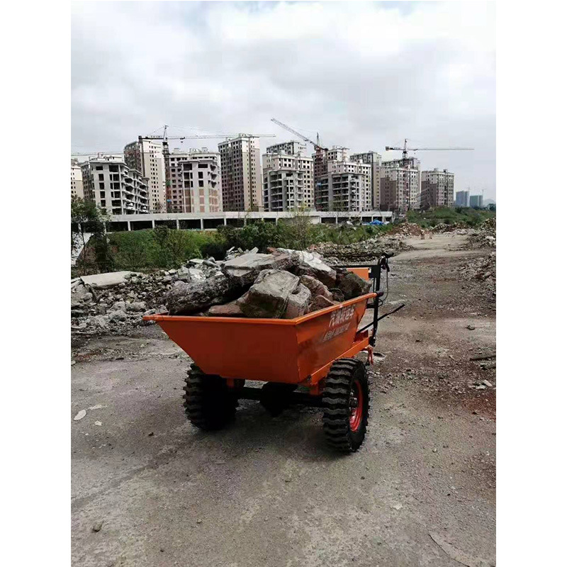 厂家直销手推汽油灰斗车 养殖场动物饲料手推车 工地散料运输车