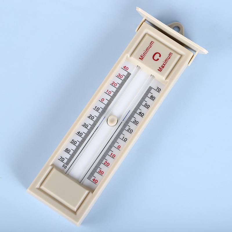0成交100个高低u型水银最高最低温度计大棚温湿度计教学温度计-40～50