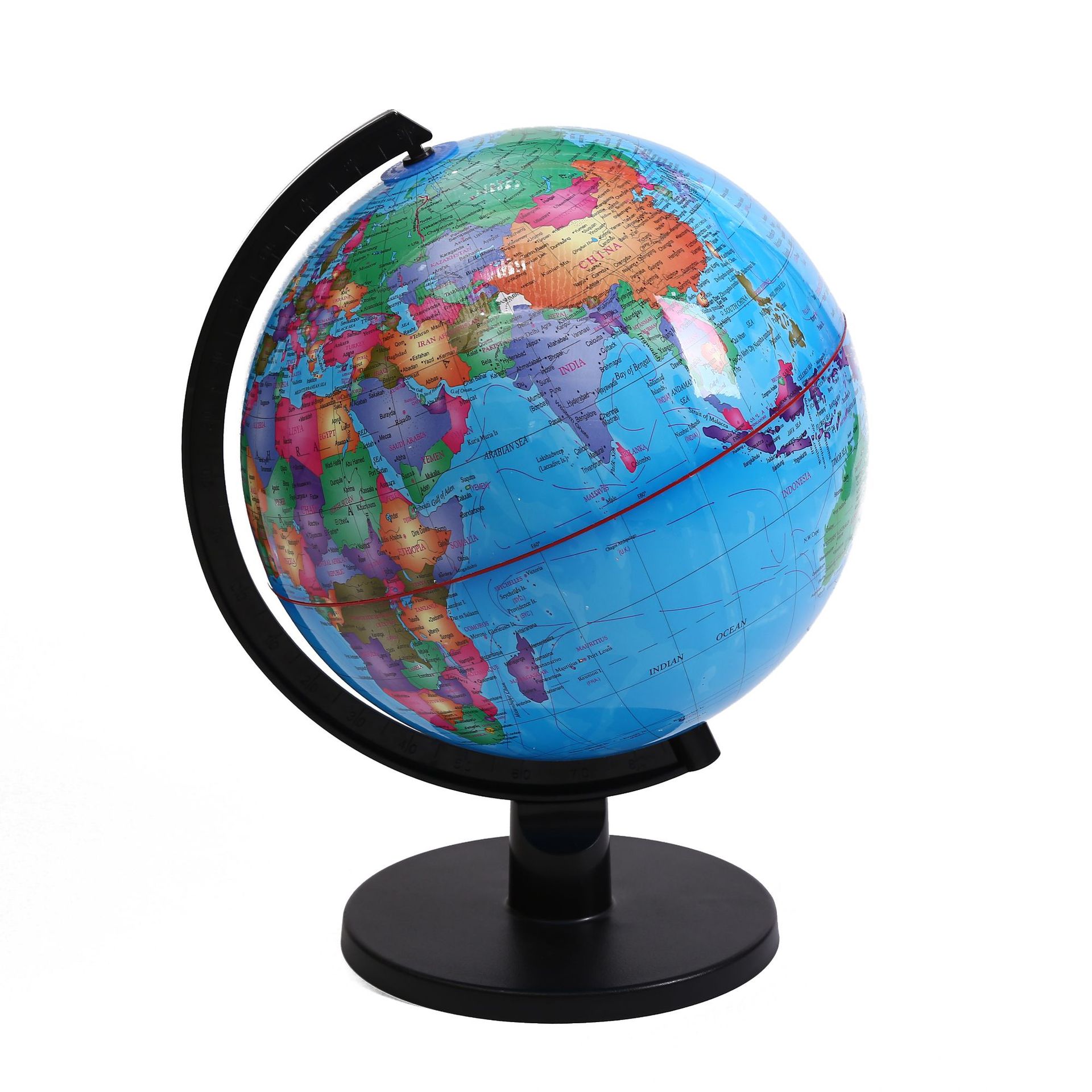 厂家批发英文地球仪20cm教学仪器32cm大号地球仪摆件跨境电商专供