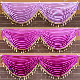 背景纱幔舞台装饰