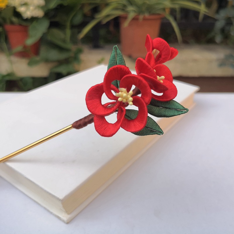 【小额批发】原创汉服古装头饰缠花步摇汉服古风手工梅花发饰发簪